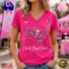Tampa Bay Buccaneers 2026 NFL Tackle Breast Cancer V neck T Shirt, NFL Fan V Neck Shirt