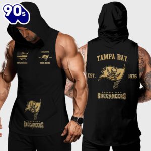 Tampa Bay Buccaneers Men Workout Hooded Tank Top