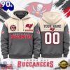 Tampa Bay Buccaneers NFL Custom Varsity Colorblock Pullover Hoodie, NFL Trending Shirt