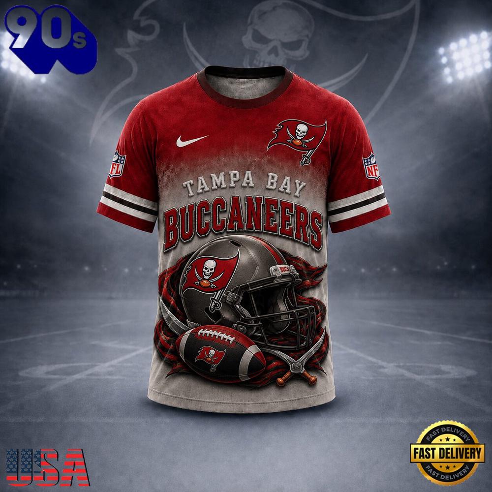 Tampa Bay Buccaneers NFL New 2026 Version All Over Print T Shirt Tampa Bay Buccaneers NFL New 2026 Version All Over Print T Shirt
