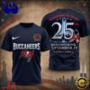 Tampa Bay Buccaneers NFL Honoring 25 Years Remembering September 11 T Shirt, NFL Trending Shirt