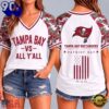 Tampa Bay Buccaneers NFL vs All Y’ All United We Stand V Neck T Shirt, NFL Fan V Neck Shirt