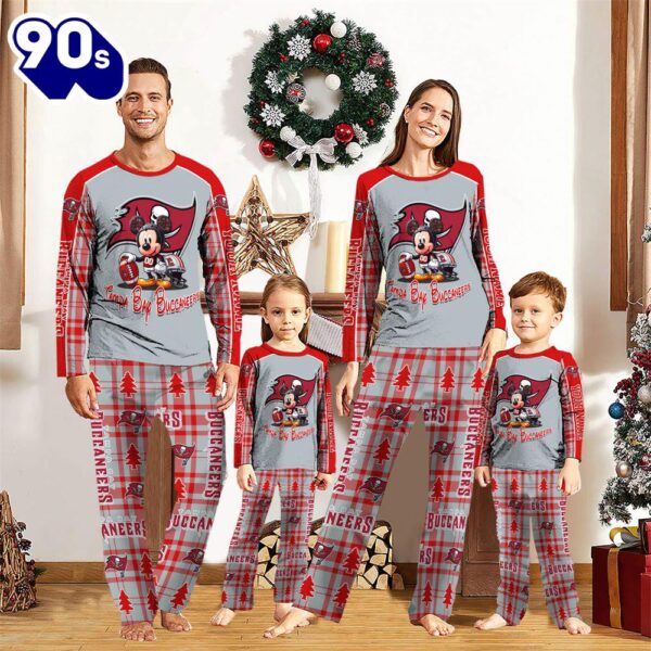 Tampa Bay Buccaneers Pajamas Personalized Your Name NFL And Mickey Mouse Pajamas  Gift Christmas