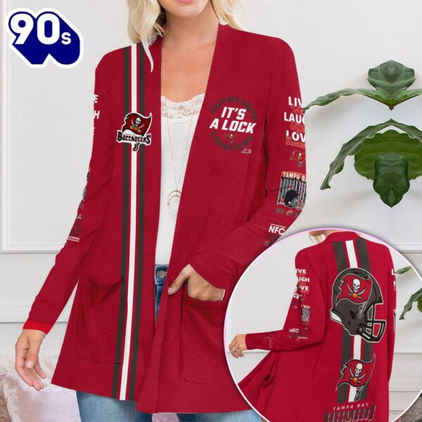 Tampa Bay Buccaneers Women’s Patch Pocket Cardigan Gift Christmas
