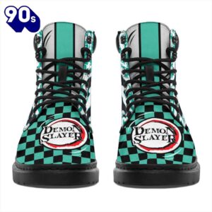 Tanjiro Leather Boots Shoes Demon Slayer Anime Custom