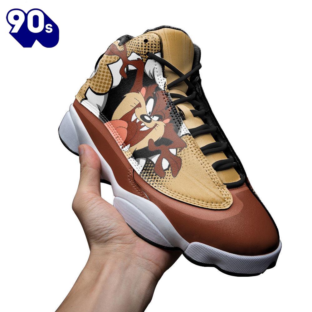 Tasmanian Air Jordan 13 Sneakers Custom Comic Style Shoes Tasmanian Air Jordan 13 Sneakers Custom Comic Style Shoes