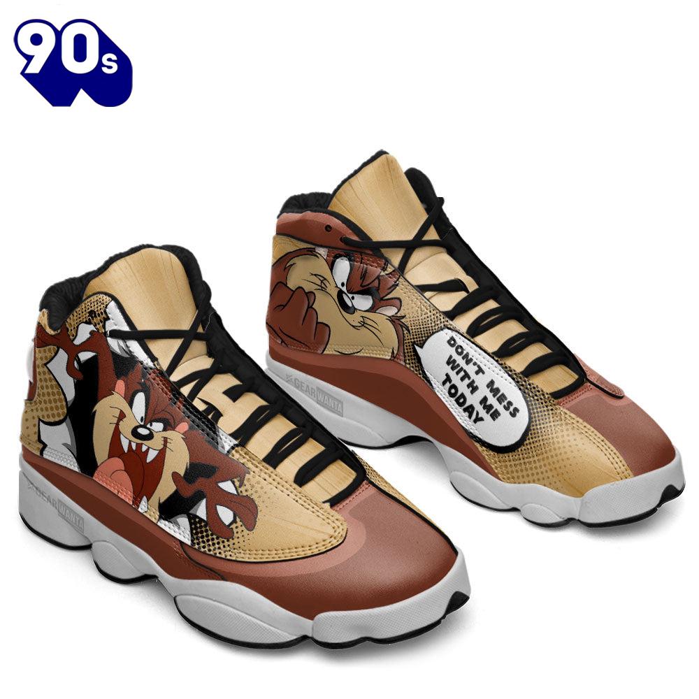 Tasmanian Air Jordan 13 Sneakers Custom Comic Style Shoes Tasmanian Air Jordan 13 Sneakers Custom Comic Style Shoes