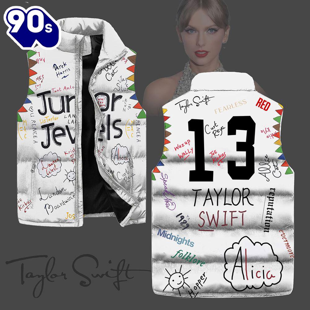 Taylor Swift 13 Sleeveless Jacket Christmas - Music Sleeveless Down Jacket Taylor Swift 13 Sleeveless Jacket Christmas - Music Sleeveless Down Jacket