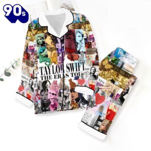 Taylor Swift Button Down Pajamas Set Xmas Gift Xmas