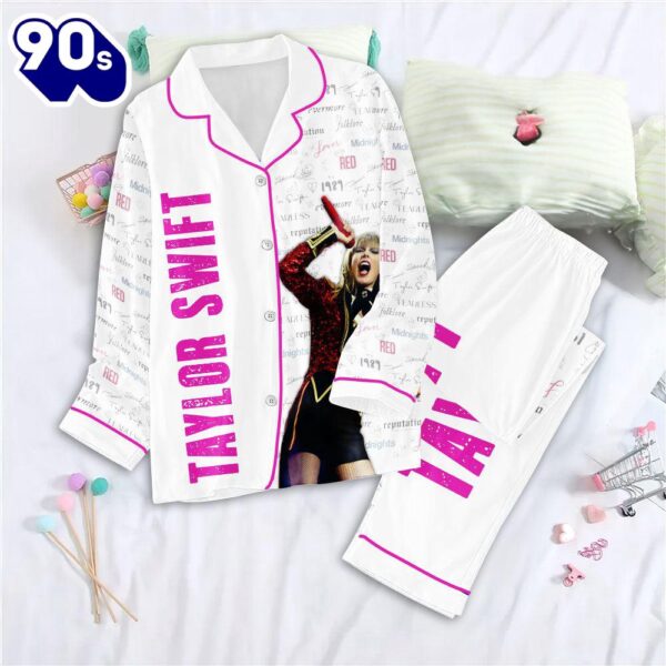 Taylor Swift Lover Album Pajama Set Cloud Motif Women’s Pajamas Gift Xmas