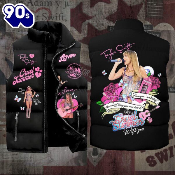 Taylor Swift  One Love 2D Sleeveless Jacket Christmas For Fans – Music Sleeveless Down Jacket