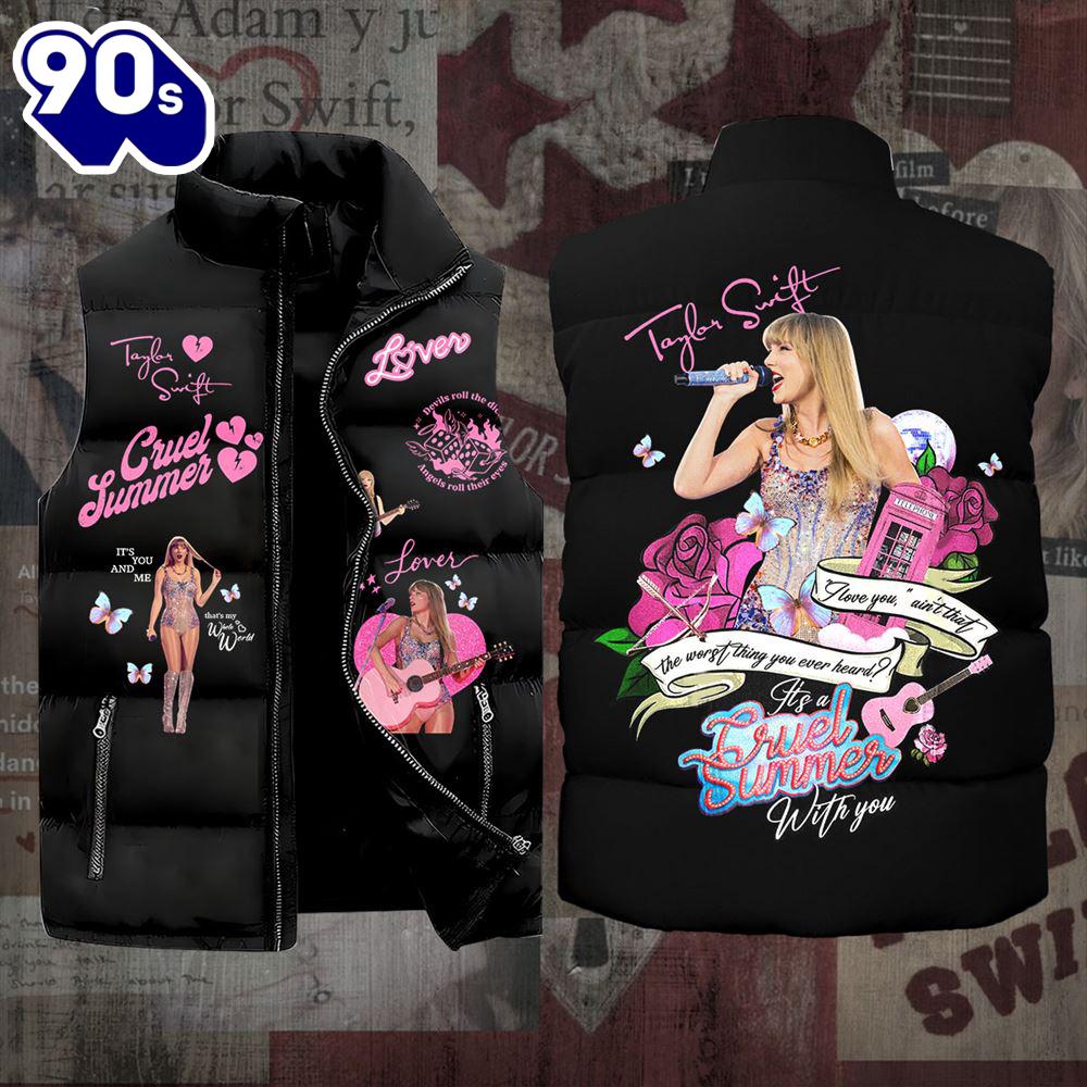 Taylor Swift One Love 2D Sleeveless Jacket Christmas For Fans - Music Sleeveless Down Jacket Taylor Swift One Love 2D Sleeveless Jacket Christmas For Fans - Music Sleeveless Down Jacket