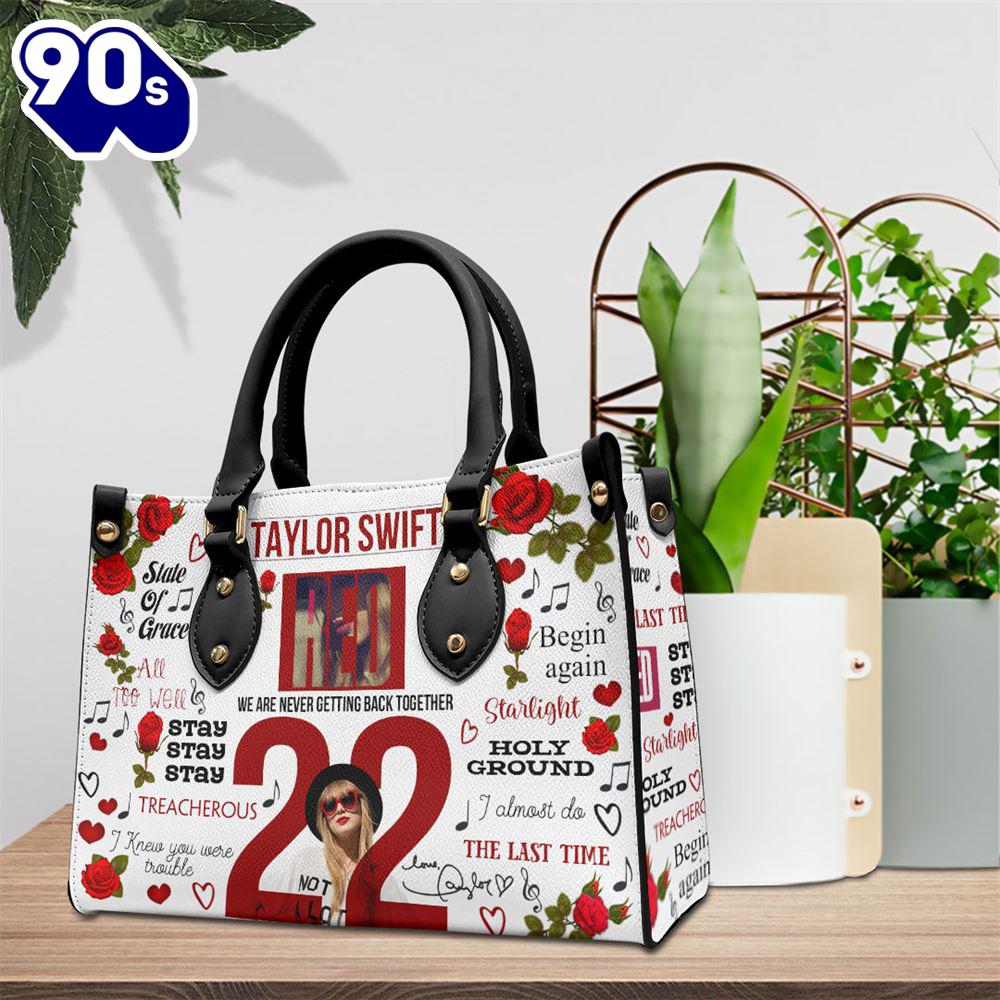 Taylor Swift Red Album Leather HandBag Gift Christmas Taylor Swift Red Album Leather HandBag Gift Christmas