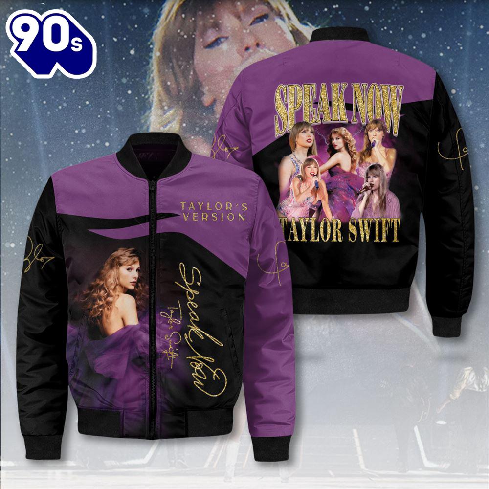 Taylor Swift Speak Now 3D Bomber Jacket For Fans Taylor Swift Speak Now 3D Bomber Jacket For Fans