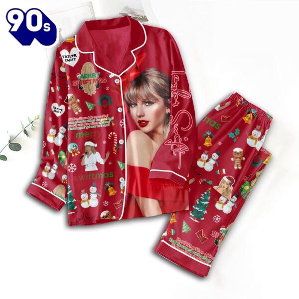 Taylor Swift The Eras Tour Christmas Women Pajamas Set 1989 Blouse And Pants Gift Xmas