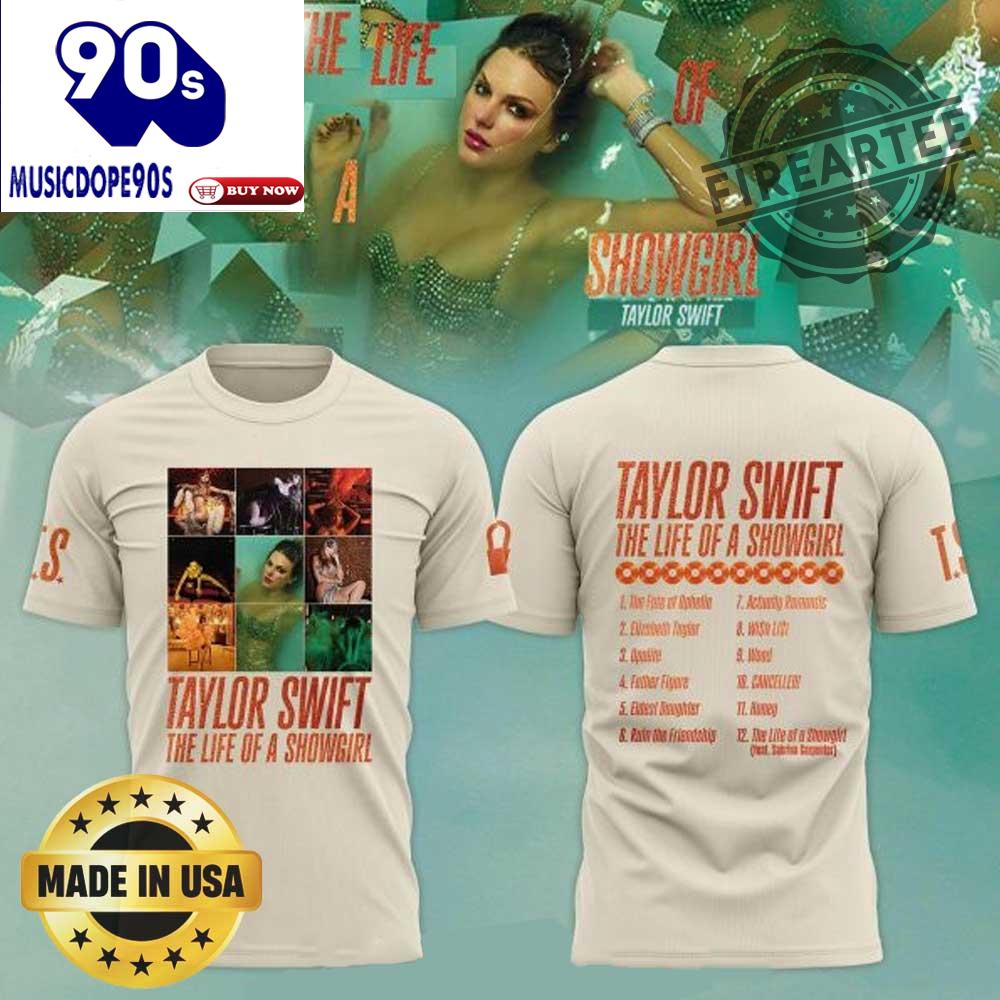 Taylor Swift The Life Of A Showgirl Album 2025 Tshirt Taylor Swift The Life Of A Showgirl Album 2025 Tshirt