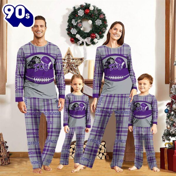 NCAA Family Pajama Sets  TCU Horned Frogs Pajamas Personalized Your Name