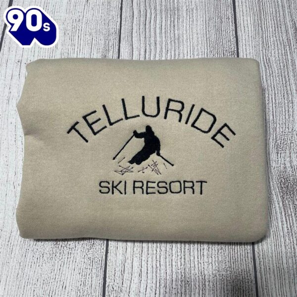 Telluride Ski Resort Embroidered Sweatshirt Gift Christmas