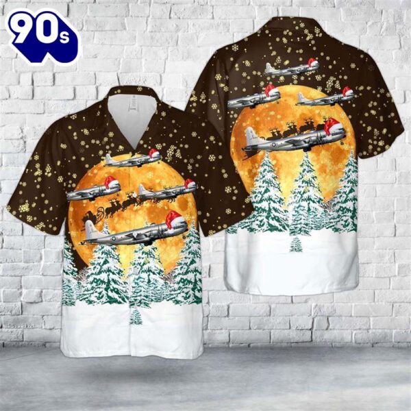 Tennessee Air National Guard Boeing KC-97 Stratofreighter Christmas Hawaiian Shirt