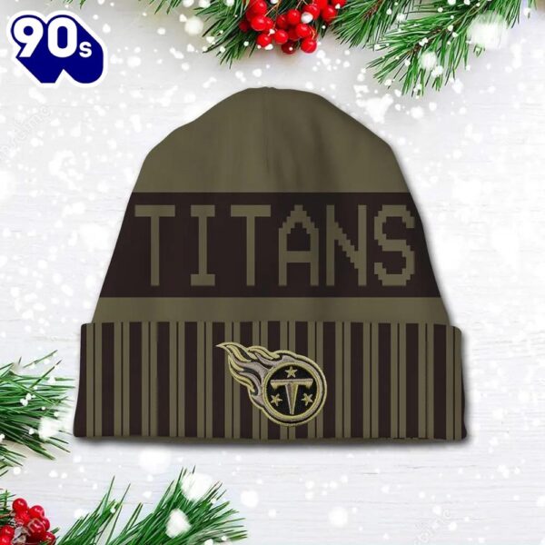 Tennessee Titans 2025 Salute to Service Beanie Hat