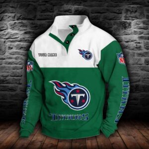 Tennessee Titans Double Breasted Stand Collar Hoodie