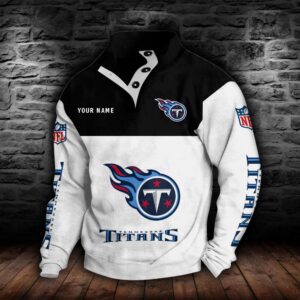 Tennessee Titans Double Breasted Stand Collar Hoodie