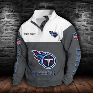 Tennessee Titans Double Breasted Stand Collar Hoodie