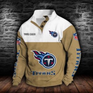 Tennessee Titans Double Breasted Stand Collar Hoodie
