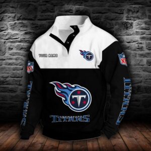 Tennessee Titans Double Breasted Stand Collar Hoodie