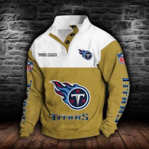 Tennessee Titans Double Breasted Stand Collar Hoodie
