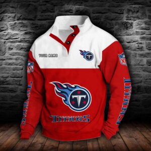 Tennessee Titans Double Breasted Stand Collar Hoodie