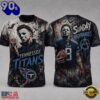 Tennessee Titans NFL Michael Myers Sunday Nightmares Horror Halloween 3D T Shirt, NFL Trending Shirt