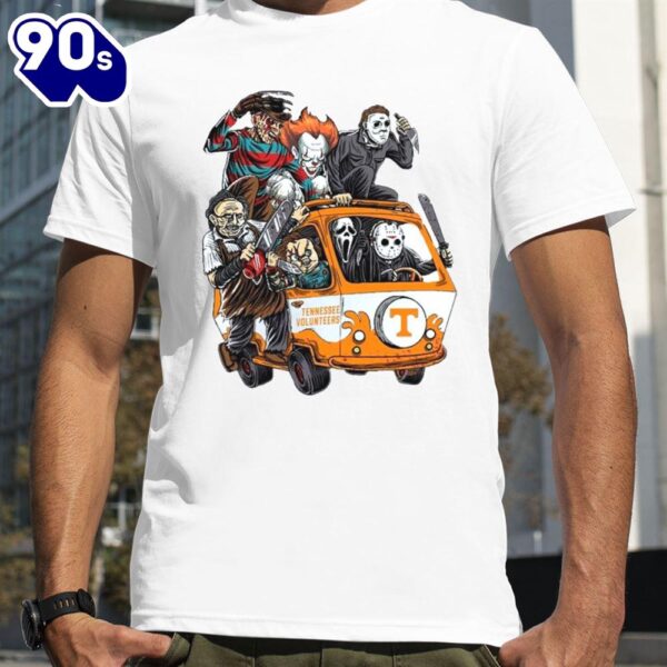 Tennessee Volunteers Horror Movies Characters Bus Halloween 2024 T-Shirts