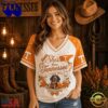 Tennessee Volunteers NCAA Bow and Floral Team Spirit V Neck T Shirt, Trending NCAA V Neck