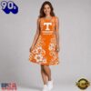 Tennessee Volunteers NCAA Sporty Floral Elegance Women’s Sleeveless Dress, NCAA Sleeveless Dress