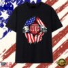 Texas A and M University American flag ripped chest T Shirt , Viral 2D Graphic Tee