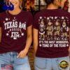 Texas A&M Aggies 2026 NCAA Autumn Festive Cheer T Shirt , Trending NCAA 3D Tee