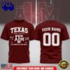Texas A&M Aggies NCAA Campus Pride Back to School 2026 Personalized 3D Shirt , Trending NCAA 3D Tee