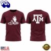 Texas A&M Aggies Soccer Reveillix Maroon 2026 T Shirt, Sport Trend 3D Shirt
