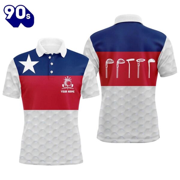Texas Flag Mens Golf Polo Shirt, Texas    Gift Christmas