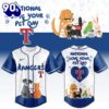 Texas Rangers National Love Your Pet Day 2026 Special Edition Baseball Jersey