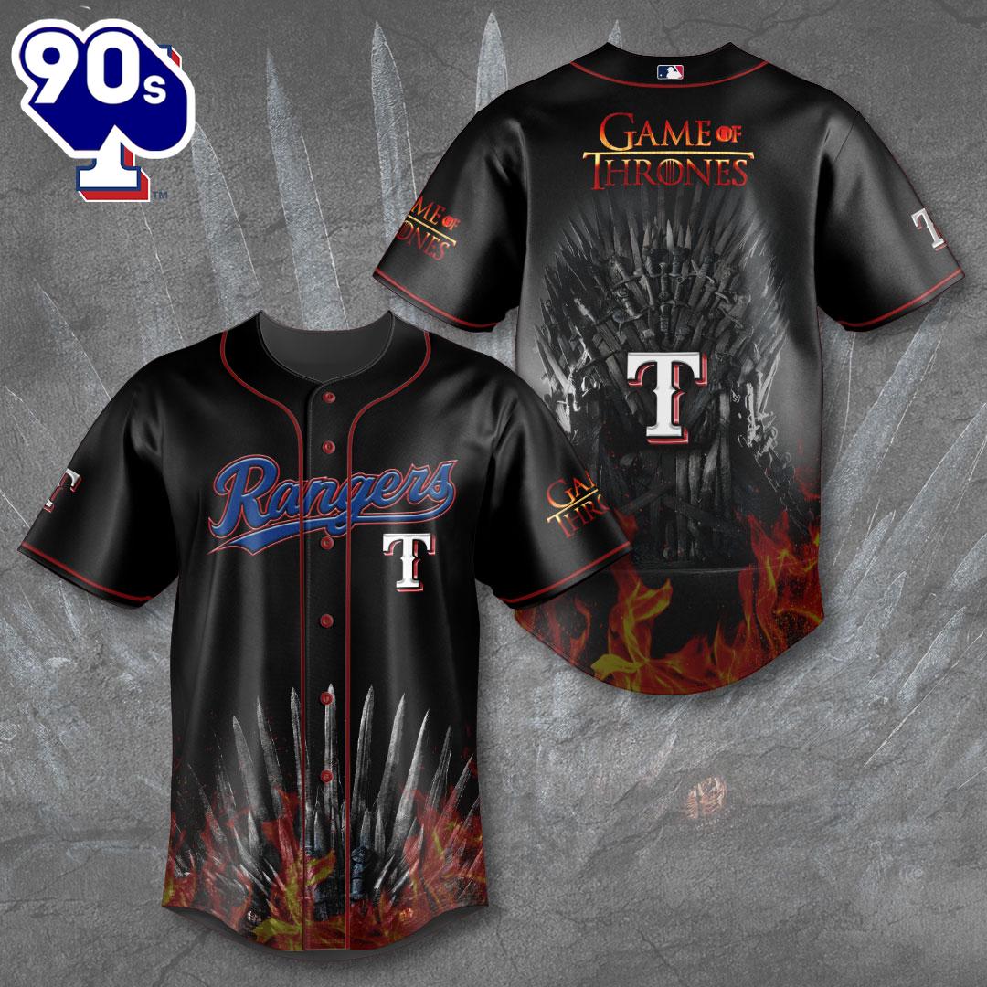 Texas Rangers x Game of Thrones Baseball Jersey Texas Rangers x Game of Thrones Baseball Jersey