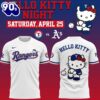 Texas Rangers x Hello Kitty Night Tshirt Limited Edition