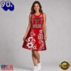Texas Tech Red Raiders NCAA Sporty Floral Elegance Women’s Sleeveless Dress, NCAA Sleeveless Dress