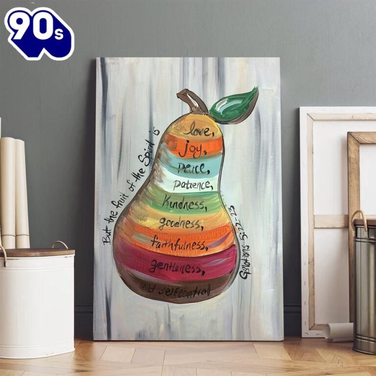 The Fruit Of The Spirit Wall Art Canvas Bible Verse Wall Art Christian ...