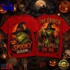 The Grinch Witch Hat Orange Moon Halloween Spooky Season 3D Shirt , Music New Design T Shirt