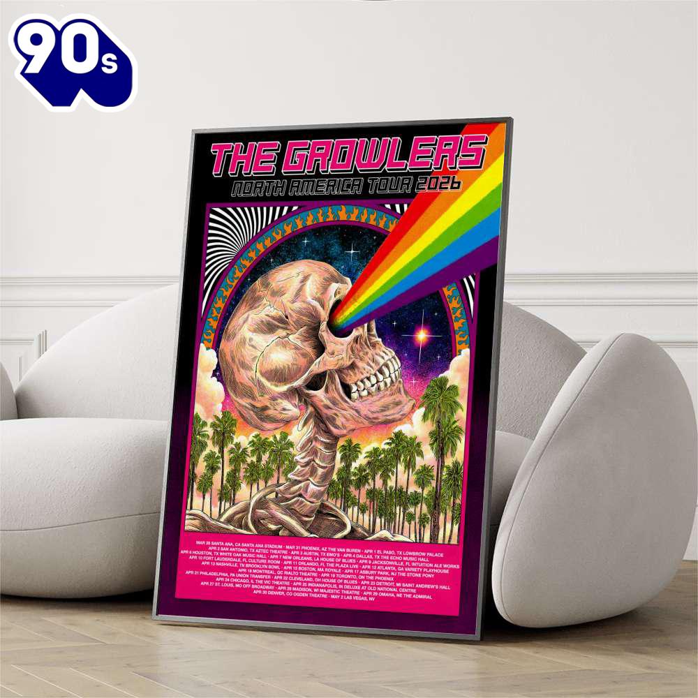 The Growlers 2026 NA Tour Poster The Growlers 2026 NA Tour Poster