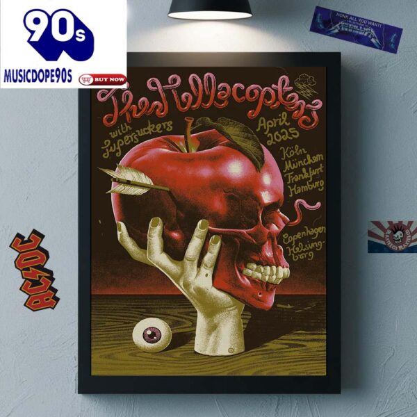 The Hellacopters April 2025 Shows The Apple Skullwork Canvas