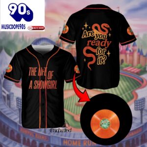 The Life Of A Showgirl Black Jersey, Swifties Baseball Jersey