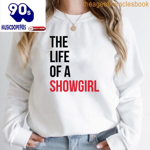 The Life Of A Showgirl Red Taylor Swift Album T-shirt